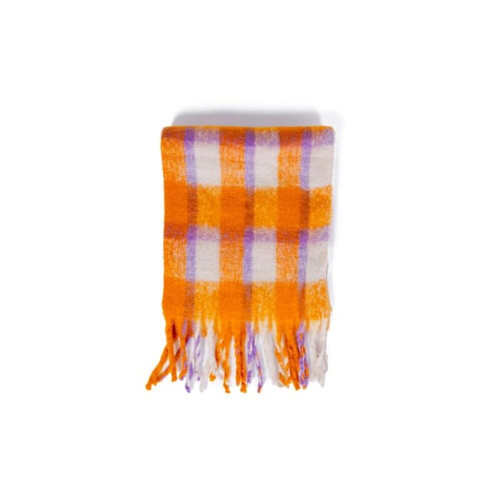 Only Orange Polyester Women's Scarf